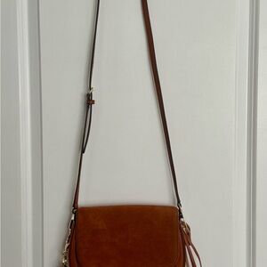 Rebecca Minkoff Brown Suede Crossbody Saddle Bag